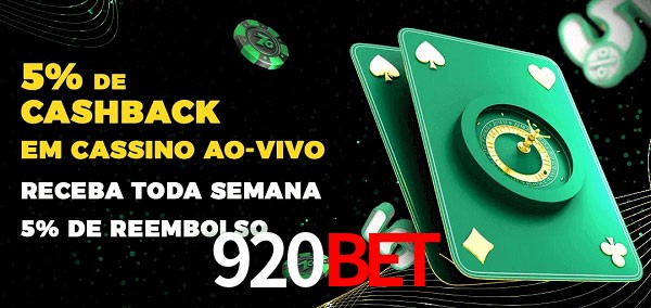 Promoções do cassino ao Vivo 920bet